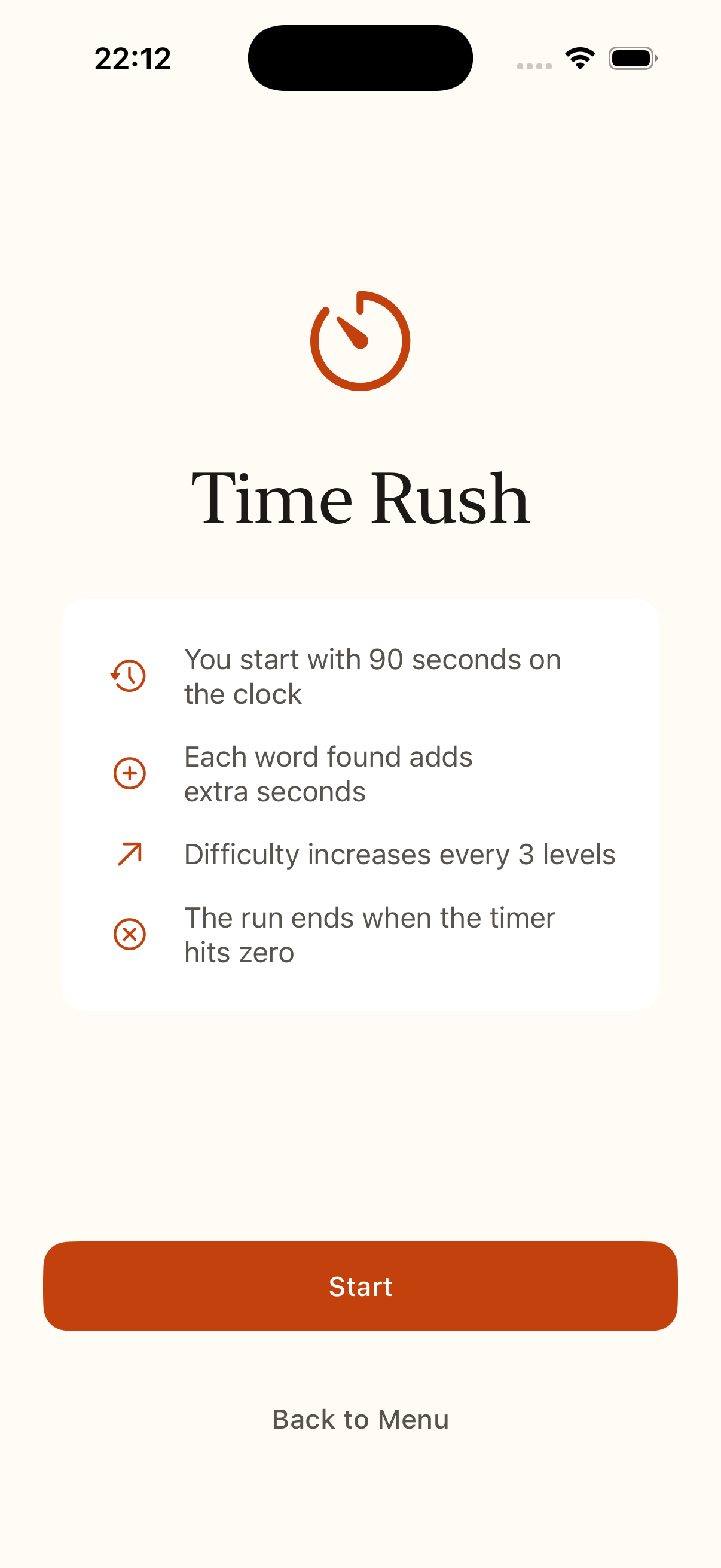 Time Rush mode